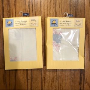 NWT Lot of 2 Petit Bateau Girls Shorty PJ shorts or undergarment shorts 14a NEW